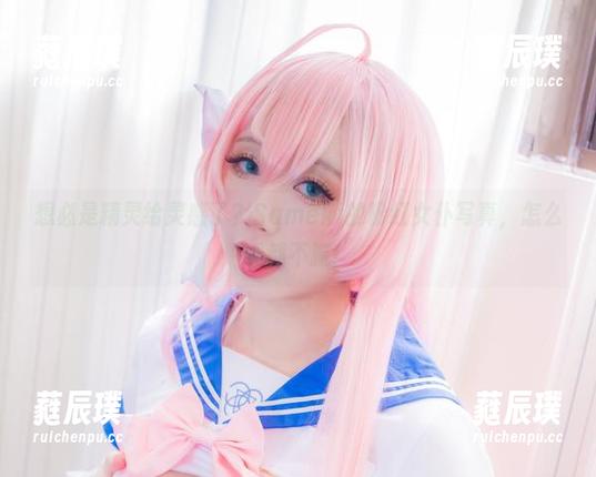 Sameki 想必是精灵给灵感了?Sameki的粉红女仆写真,怎么看都不腻!